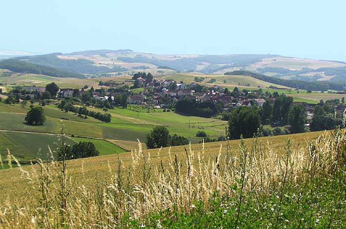 Blick vom Wickelberg in südwestliche Richtung